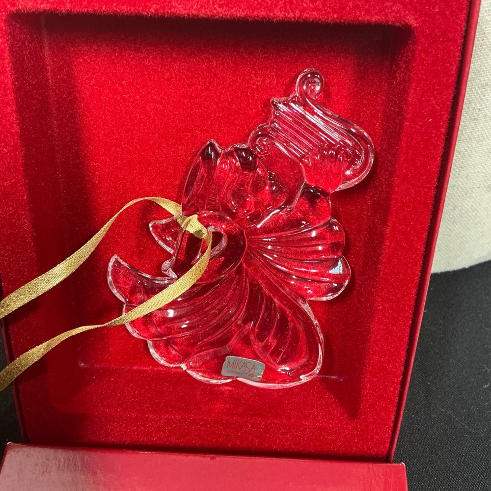 Mikasa Crystal‎ Angel Ornament Christmas Tree Decoration in Box Germany